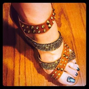 Rhinestone platform Wedges by Not Rated